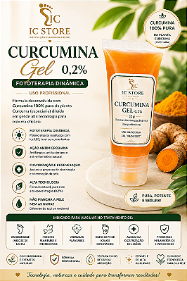 Curcumina Gel 0,2% IC Store | Gel para Fototerapia Dinâmica