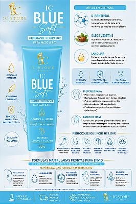 IC BLUE SOFT | 30 g Hidratação, maciez e cuidado para mãos e pés!
