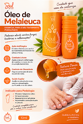 🍃 LANÇAMENTO! ÓLEO DE MELALEUCA – SOUL CLINICAL 🧡