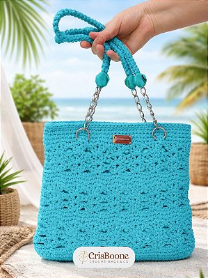 Bolsa de crochê Aurora - artesanal