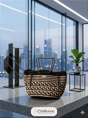 Bolsa de crochê Egito - Artesanal e elegante