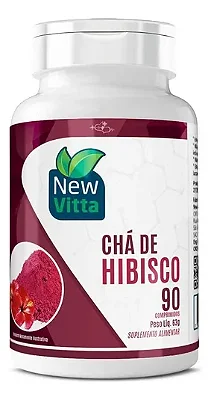 Chá Hibisco New Vitta 180 Comprimidos - 800mg