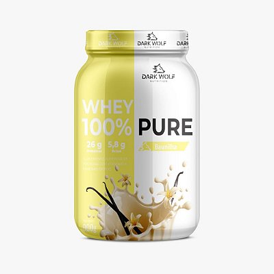 Whey 100% Pure 900gr Pote - Dark Wolf Nutrition - Baunilha