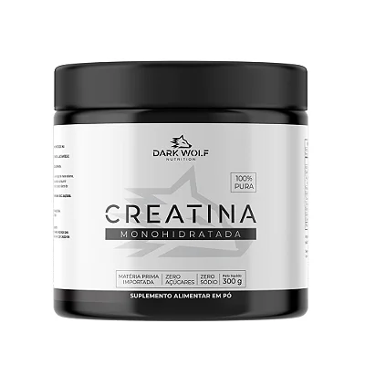 Creatina Monohidratada 100% PURA 300g - Dark Wolf Nutrition