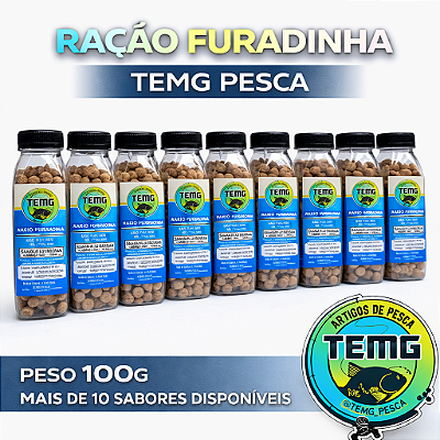 Ração Furadinha TEMG Pesca 100g Essências