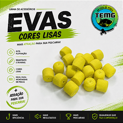 EVAs para Pesca TEMG Alta Flutuabilidade - Cores Lisas 20 unidades