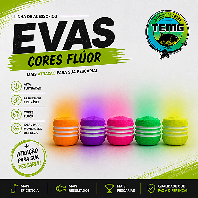 EVA Fluorescente Premium Riscadinho 10 unidades