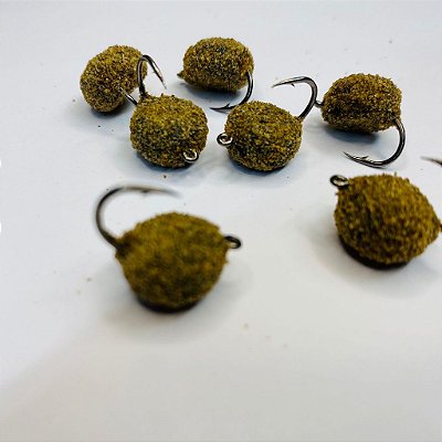 kit 5 Bolachinha de EVA Empanada TEMG para Pesca isca imitação de ração