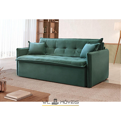 Sofá Cama Retrátil WLS14 (1,80m) - Acompanha 2 almofadas