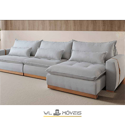 Sofá Retrátil WLS29 - Acompanha Almofadas