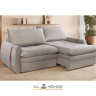 Sofá Retrátil WLS26 c/ Baú Embutido