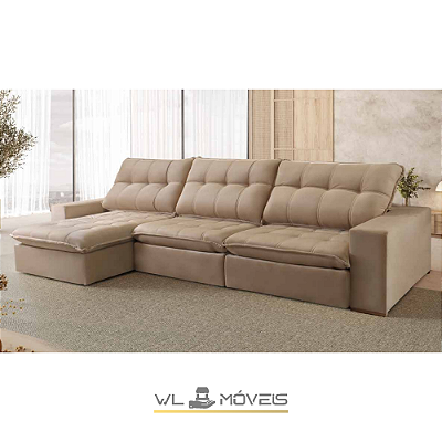 Sofá Retrátil WLSPR c/ Super Chaise