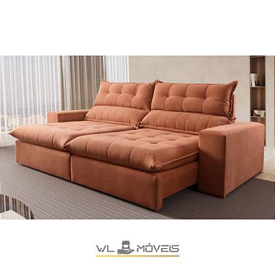 Sofá Retrátil WLS19 - Acompanha Almofadas