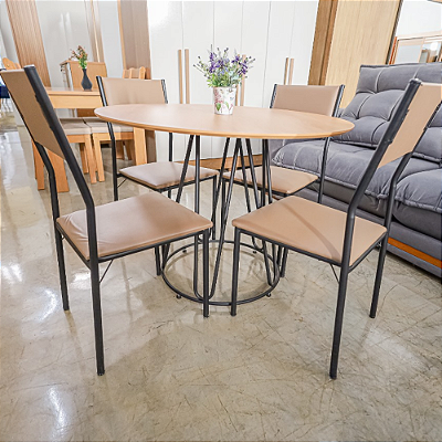 Conjunto de Mesa WLM01 c/ 4 Cadeiras