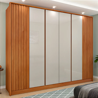 Roupeiro WLR123 Ripado - 6 Portas - 2,75 Largura