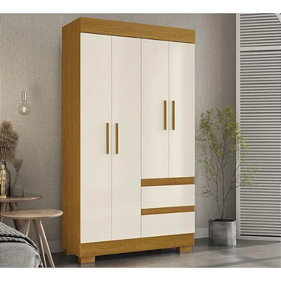 Roupeiro WLRS43 4 Portas - 0,99 Largura