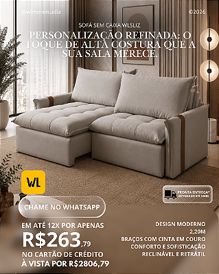 PROMOÇÃO - Sofá Sem Caixa WLLiz