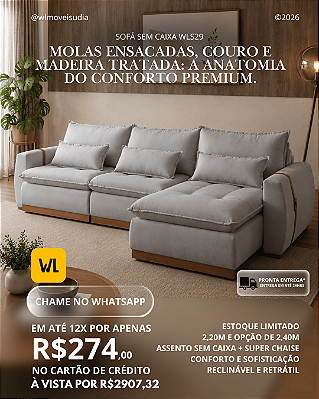 PROMOÇÃO - Sofá Sem Caixa WLS29