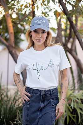 Tshirt - Coração, Fé e Borboleta