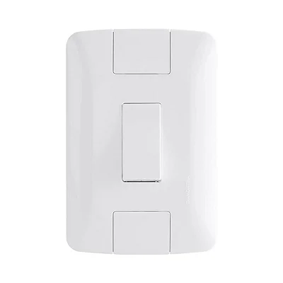 Conjunto Interruptor 10A/250V 4x2 Simples Aria Branco Kit 10 un