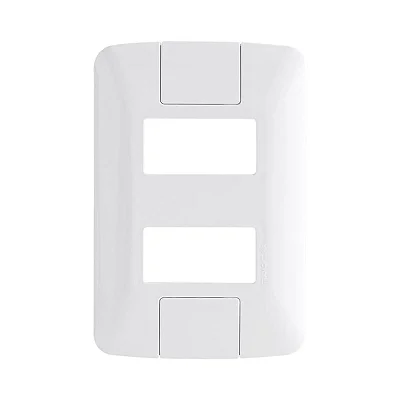 Placa 2 Postos Separados 4x2 Aria Tramontina com Suporte Kit 10