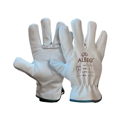 Luva Alseg Vaqueta Petroleira Branco Tam 9 Ca25368