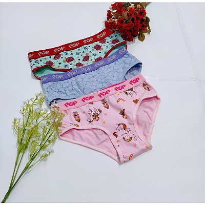 Calcinha popular infantil ref.001