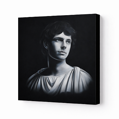 Painel Pintado à Mão 60x60 - Rapaz