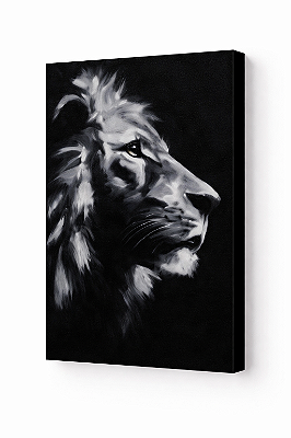 Painel Pintado à Mão 20x30 - Lion