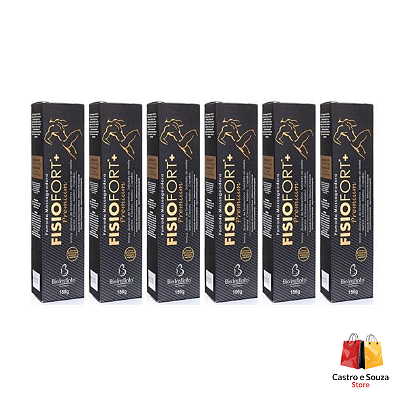 Pomada Massageadora Fisiofort Premium 150g Bio Instinto - Kit 6 unidades