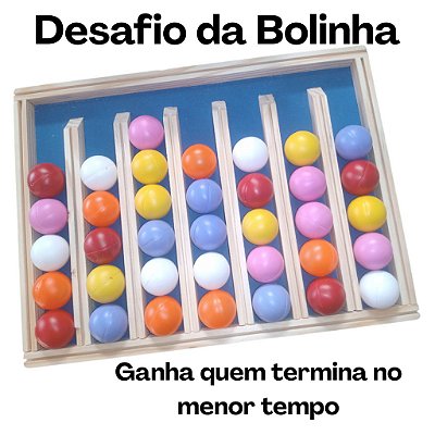 Jogo Desafio da Bolinha – Passatempo Divertido, Jogo de Habilidade e Concentração, Educativo e Legal