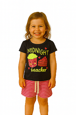 Pijama Infantil Noite Divertida Midnight Snacker