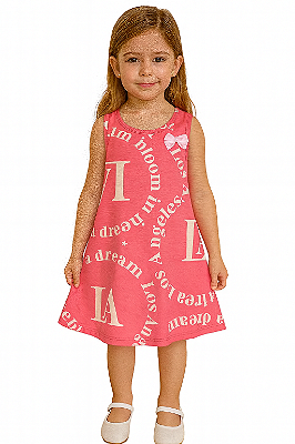 Vestido Infantil Little LA Dream