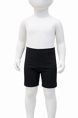 Bermuda Ciclista Infantil Preta