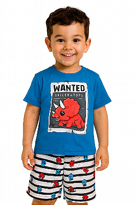 Conjunto Infantil Masculino Dinossauro