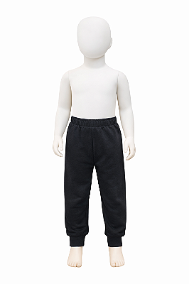 Calça Jogger Infantil Moletom Preta