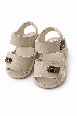 Sandália Infantil Bege com Velcro