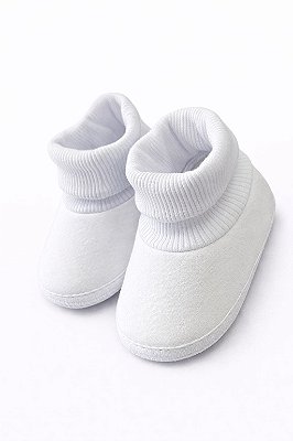 Sapatinho Botinha Bebê Branco