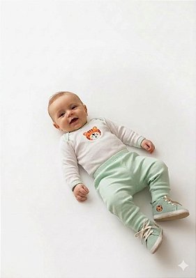 Conjunto Mafessoni Body e Mijão Verde Menta Tigrezinho