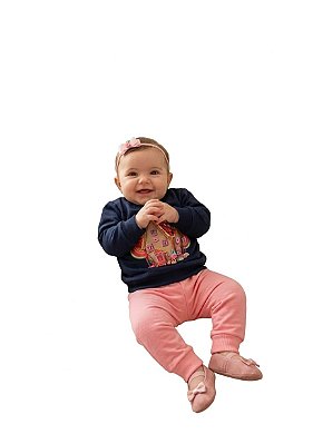 Conjunto Kyly Moletom Flanelado Casinha Encantada