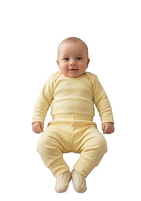 Conjunto Body e Mijão Mafessoni Amarelinho Básico