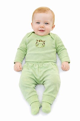 Conjunto Mafessoni Body e Mijão Tigrezinho Verde