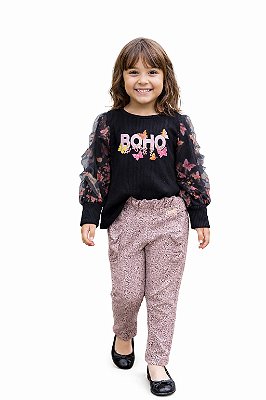 Conjunto Meia Estação Kiki Xodó Boho Butterfly