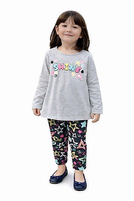Conjunto Analê Blusa e Calça Shine Stars