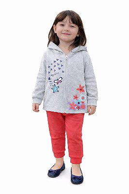 Conjunto Cato Lele Moletom “My Love” com Capuz e Calça