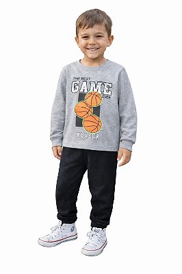 Conjunto Viston Moletom Game Player Blusão e Calça