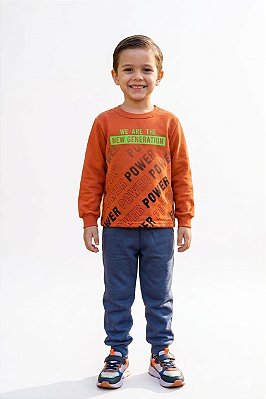 Conjunto Moletom Infantil Cato Lelê New Generation