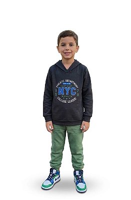 Conjunto Moletom Infantil Cato Lelê NYC