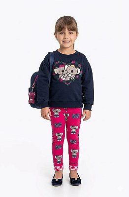 Conjunto Moletom Infantil Kyly Koalinhas