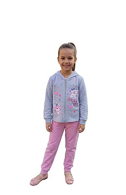 Conjunto Moletom Infantil Cato Lelê Glam Life